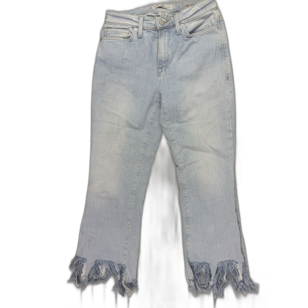 Mavi Jeans Size 6 Womens Anika Mid Rise Crop Flare Stretch Light Wash